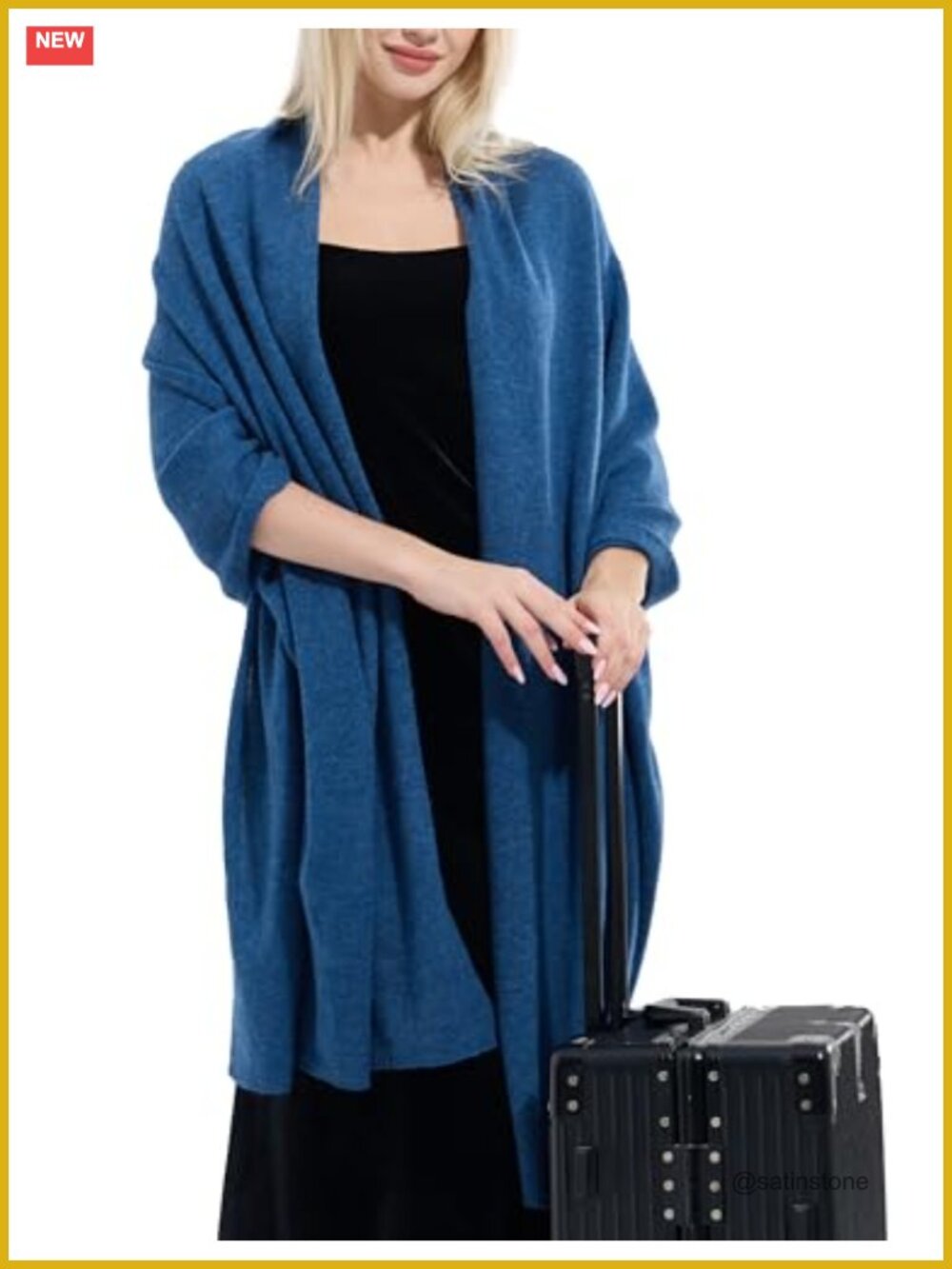 Luxury Cashmere Blend Shawl Wrap Women All-Season Pashmina Scarf Travel Blanket